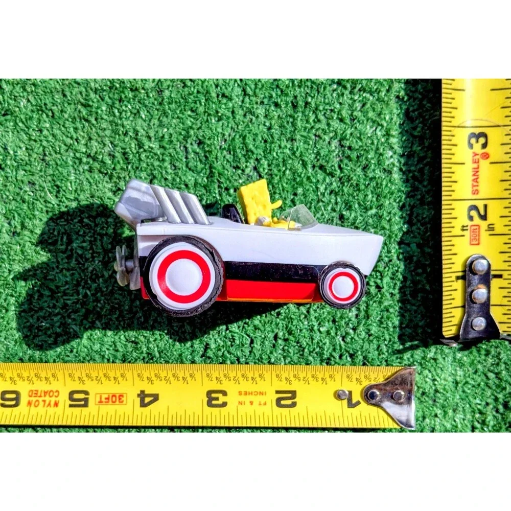 SpongeBob SquarePants Hot Rod Boat Pull Back And Go 2013 Toy Vehicle GUC